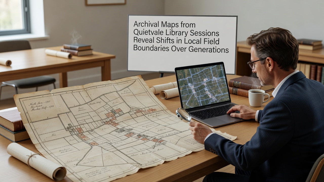 Detailed overlay of generational field boundary changes documented in Quietvale Library sessions